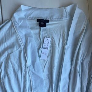 J. Crew light blue women’s robe L/XL NWT